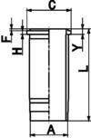 WILMINK GROUP cilindro įvorė WG1021702